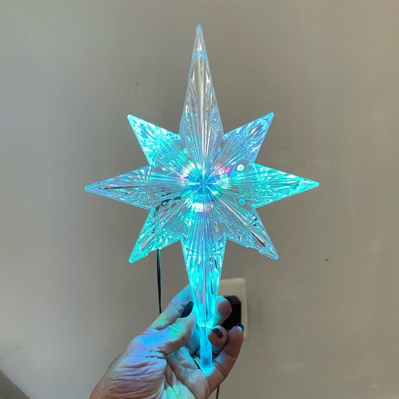 LED Bethlehem Star Tree Topper Ornament Color Changing Christmas Lights Accent - Picture 15 of 16
